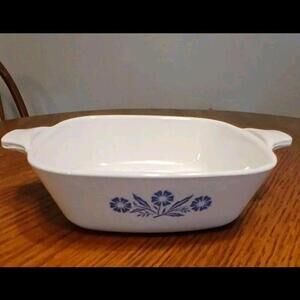 Corning Ware P-41 Petite Pan Blue Corn Flowers No Lid